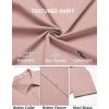 imageCOOFANDY Mens Casual Button Down Shirts Summer Beach Shirts Short Sleeve Textured Vacation ShirtsLight Pink