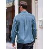 imageCOOFANDY Mens Corduroy Shirt Casual Button Down Shirt Jacket Lightweight ShacketBlue