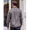 imageCOOFANDY Mens Corduroy Shirt Casual Button Down Shirt Jacket Lightweight ShacketDark Grey