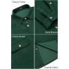 imageCOOFANDY Mens Corduroy Shirt Casual Button Down Shirt Jacket Lightweight ShacketGreen