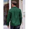 imageCOOFANDY Mens Corduroy Shirt Casual Button Down Shirt Jacket Lightweight ShacketGreen
