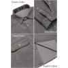 imageCOOFANDY Mens Corduroy Shirt Casual Button Down Shirt Jacket Lightweight ShacketGrey