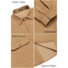 imageCOOFANDY Mens Corduroy Shirt Casual Button Down Shirt Jacket Lightweight ShacketKhaki