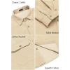 imageCOOFANDY Mens Corduroy Shirt Casual Button Down Shirt Jacket Lightweight ShacketLightkhaki