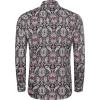 imageCOOFANDY Mens Paisley Printed Shirts Casual Long Sleeve Button Down Shirts Floral Dress Shirt with PocketsBlack