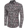 imageCOOFANDY Mens Paisley Printed Shirts Casual Long Sleeve Button Down Shirts Floral Dress Shirt with PocketsBlack