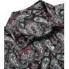 imageCOOFANDY Mens Paisley Printed Shirts Casual Long Sleeve Button Down Shirts Floral Dress Shirt with PocketsBlack