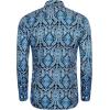 imageCOOFANDY Mens Paisley Printed Shirts Casual Long Sleeve Button Down Shirts Floral Dress Shirt with PocketsBlack Blue
