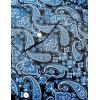 imageCOOFANDY Mens Paisley Printed Shirts Casual Long Sleeve Button Down Shirts Floral Dress Shirt with PocketsBlack Blue