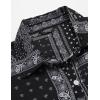 imageCOOFANDY Mens Paisley Printed Shirts Casual Long Sleeve Button Down Shirts Floral Dress Shirt with PocketsBlackprint01