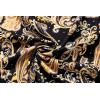 imageCOOFANDY Mens Paisley Printed Shirts Casual Long Sleeve Button Down Shirts Floral Dress Shirt with PocketsBlackyellow