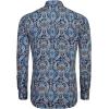 imageCOOFANDY Mens Paisley Printed Shirts Casual Long Sleeve Button Down Shirts Floral Dress Shirt with PocketsBlue