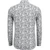 imageCOOFANDY Mens Paisley Printed Shirts Casual Long Sleeve Button Down Shirts Floral Dress Shirt with PocketsFloralwhite