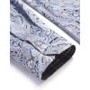 imageCOOFANDY Mens Paisley Printed Shirts Casual Long Sleeve Button Down Shirts Floral Dress Shirt with PocketsGray