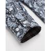 imageCOOFANDY Mens Paisley Printed Shirts Casual Long Sleeve Button Down Shirts Floral Dress Shirt with PocketsLight Blue
