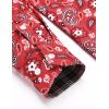 imageCOOFANDY Mens Paisley Printed Shirts Casual Long Sleeve Button Down Shirts Floral Dress Shirt with PocketsRed Paisley