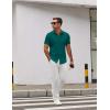 imageCOOFANDY Mens Short Sleeve Button Down Shirts Casual Dress Shirt WrinkleFree Untucked Summer ShirtsLake Blue