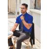 imageCOOFANDY Mens Short Sleeve Button Down Shirts Casual Dress Shirt WrinkleFree Untucked Summer ShirtsRoyal Blue