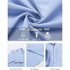 imageCOOFANDY Mens Short Sleeve Button Down Shirts Casual Summer Shirt Untucked Dress ShirtsClear Blue