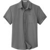 imageCOOFANDY Mens Button Down Short Sleeve Shirt Casual Dress Shirt Untucked Summer Shirts with PocketGray