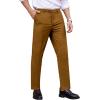 imageCOOFANDY Mens Classic Fit Dress Pants Flat Front Straight Formal Pants Wrinkle Free Expandable Waist Suit PantsBrown