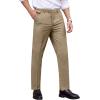 imageCOOFANDY Mens Classic Fit Dress Pants Flat Front Straight Formal Pants Wrinkle Free Expandable Waist Suit PantsKhaki