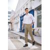 imageCOOFANDY Mens Classic Fit Dress Pants Flat Front Straight Formal Pants Wrinkle Free Expandable Waist Suit PantsKhaki