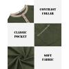 imageCOOFANDY Mens Henley Shirts Short Sleeve Casual Button TShirts Basic Tee Shirts Summer Vintage T Shirts with PocketArmy Green