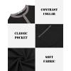 imageCOOFANDY Mens Henley Shirts Short Sleeve Casual Button TShirts Basic Tee Shirts Summer Vintage T Shirts with PocketBlack