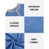 imageCOOFANDY Mens Henley Shirts Short Sleeve Casual Button TShirts Basic Tee Shirts Summer Vintage T Shirts with PocketBlue