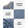 imageCOOFANDY Mens Henley Shirts Short Sleeve Casual Button TShirts Basic Tee Shirts Summer Vintage T Shirts with PocketDark Blue