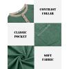 imageCOOFANDY Mens Henley Shirts Short Sleeve Casual Button TShirts Basic Tee Shirts Summer Vintage T Shirts with PocketGreen