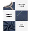 imageCOOFANDY Mens Henley Shirts Short Sleeve Casual Button TShirts Basic Tee Shirts Summer Vintage T Shirts with PocketNavy Blue
