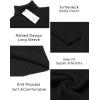 imageCOOFANDY Mens Ribbed Slim Fit Knitted Pullover Casual Turtleneck SweaterBlack