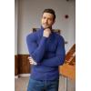 imageCOOFANDY Mens Ribbed Slim Fit Knitted Pullover Casual Turtleneck SweaterBlue