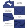 imageCOOFANDY Mens Ribbed Slim Fit Knitted Pullover Casual Turtleneck SweaterBlue