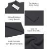 imageCOOFANDY Mens Ribbed Slim Fit Knitted Pullover Casual Turtleneck SweaterCharcoal Grey