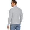 imageCOOFANDY Mens Ribbed Slim Fit Knitted Pullover Casual Turtleneck SweaterGrey