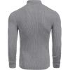 imageCOOFANDY Mens Ribbed Slim Fit Knitted Pullover Casual Turtleneck SweaterMedium Grey