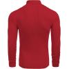 imageCOOFANDY Mens Ribbed Slim Fit Knitted Pullover Casual Turtleneck SweaterRed