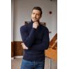 imageCOOFANDY Mens Ribbed Slim Fit Knitted Pullover Casual Turtleneck SweaterSapphire