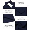 imageCOOFANDY Mens Ribbed Slim Fit Knitted Pullover Casual Turtleneck SweaterSapphire