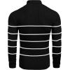 imageCOOFANDY Mens Ribbed Slim Fit Knitted Pullover Casual Turtleneck SweaterStripedblack
