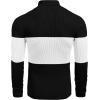 imageCOOFANDY Mens Ribbed Slim Fit Knitted Pullover Casual Turtleneck SweaterWhite  Black