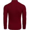 imageCOOFANDY Mens Ribbed Slim Fit Knitted Pullover Casual Turtleneck SweaterWine Red