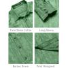 imageCOOFANDY Mens Silk Satin Dress Shirt Long Sleeve Floral Printed Shirt Paisley Button Down Shirts for Wedding Party PromLight Green