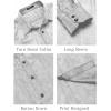 imageCOOFANDY Mens Silk Satin Dress Shirt Long Sleeve Floral Printed Shirt Paisley Button Down Shirts for Wedding Party PromLight Grey