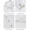imageCOOFANDY Mens Silk Satin Dress Shirt Long Sleeve Floral Printed Shirt Paisley Button Down Shirts for Wedding Party PromWhite