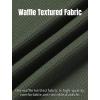 imageCOOFANDY Mens Waffle Henley Short Sleeve Textured T Shirt Casual Button Tee Shirts Heavyweight Henley Summer TopArmy Green