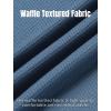 imageCOOFANDY Mens Waffle Henley Short Sleeve Textured T Shirt Casual Button Tee Shirts Heavyweight Henley Summer TopBlue